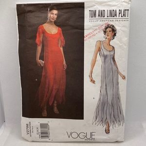 Vogue American Designer Tom and Linda Platt #V2798 Dress Pattern Sizes 12-14-16